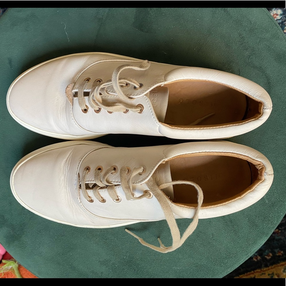 Nisolo White Leather Women’s Tennis Shoes